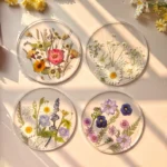 Real Flower Coasters ( Set of 4)